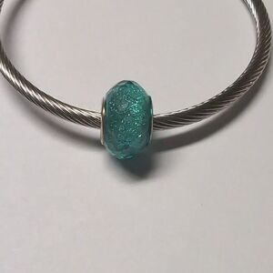 Sparkly Green Charm for‎ Pandora Style Bracelet